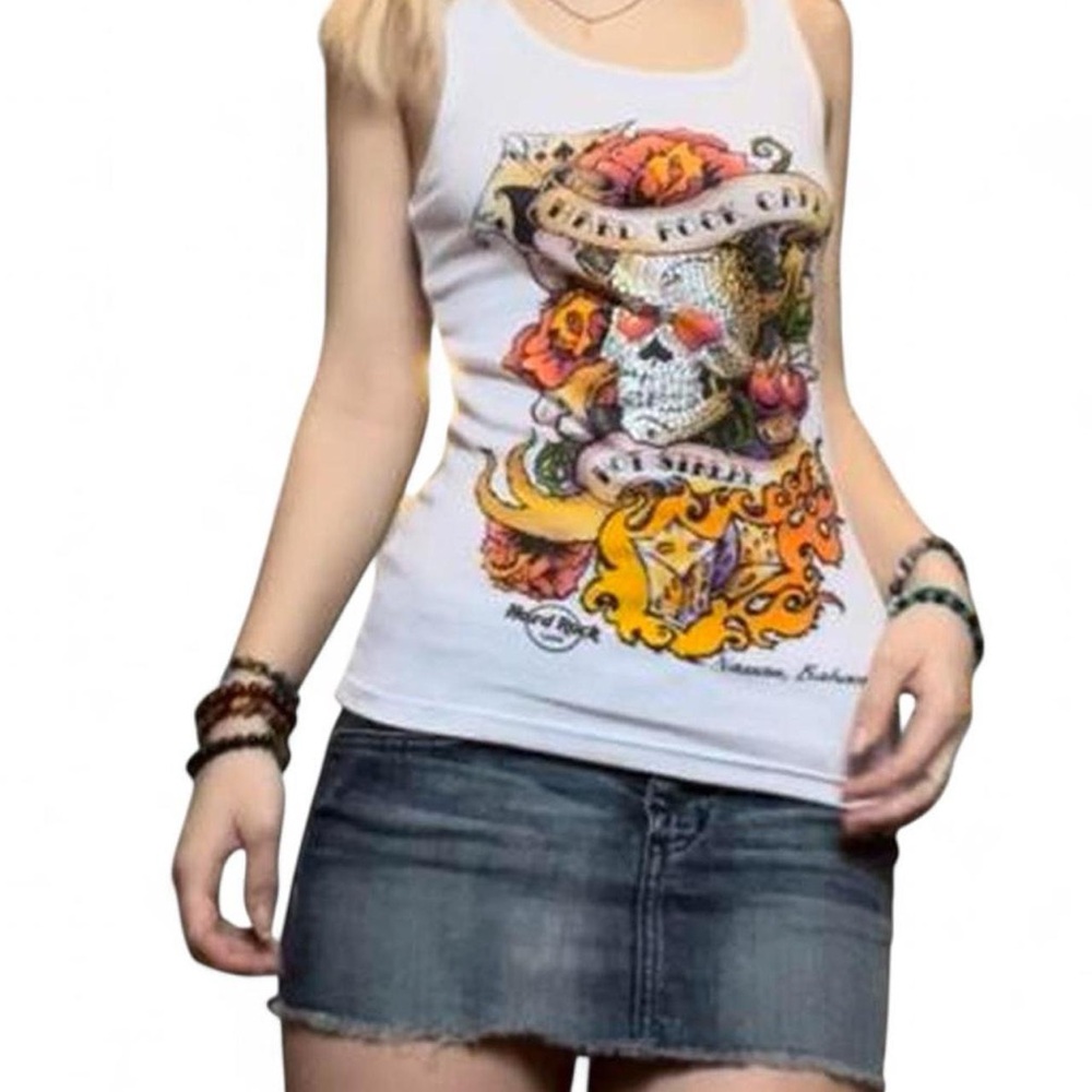 RARE Graphic Hardware Rock Cafe Tank Top Cami